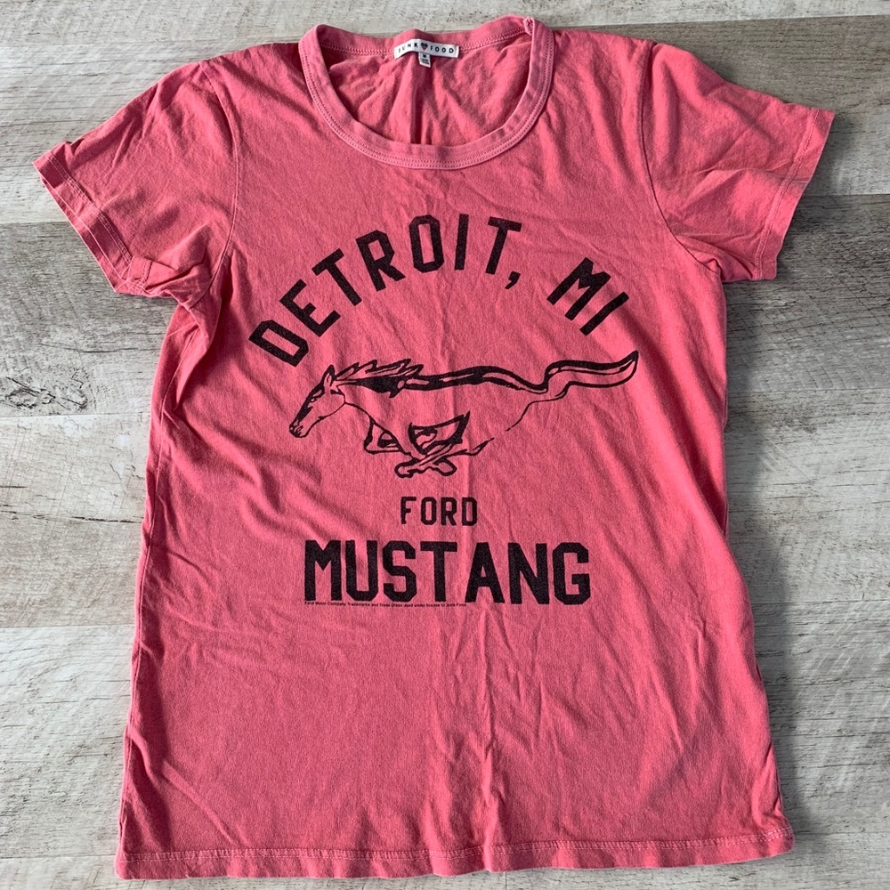 Detroit Michigan Ford Mustang Junk Food Tee